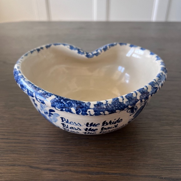 Vintage Marshall Pottery Texas‎ Heart Shaped Bowl Stoneware Rare Find - Picture 12 of 14